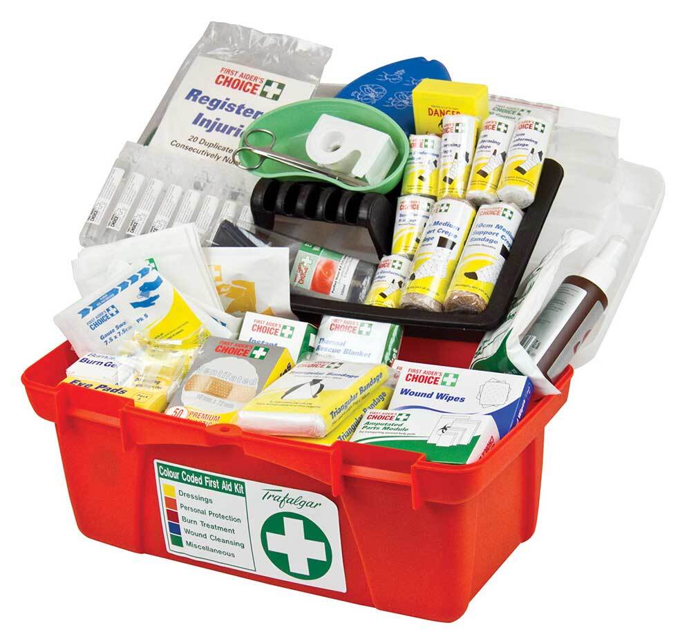 Trafalgar Portable Polypropylene National Workplace First Aid Kit - AIMS Industrial Supplies
