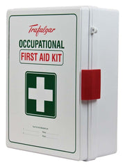 Trafalgar Wallmount ABS Plastic National Workplace First Aid Kit - AIMS Industrial Supplies