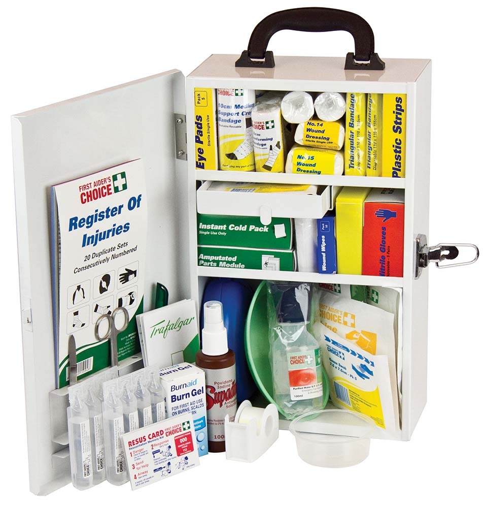 Trafalgar Wallmount Metal National Workplace First Aid Kit2