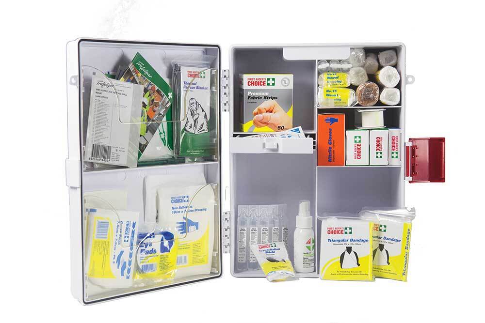 Trafalgar WM1 Workplace First Aid Kit ABS Case Wall Mount - AIMS Industrial Supplies