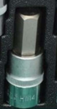 Trax 1/2"  Drive InHex Socket Bit Imperial 7/16" x 55mm BS-B4HX11S