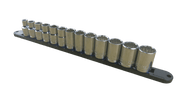 Trax 1/2"Dr 12Pt Metric Socket Rail, 13 pieces - ARX-SR1213M