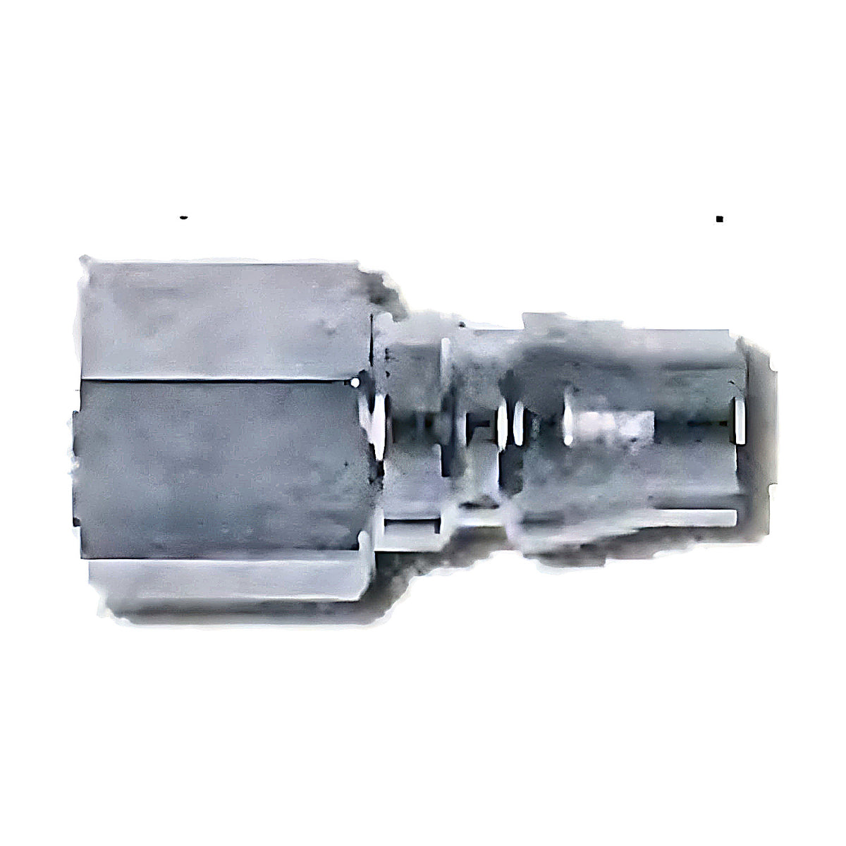 Trax 1/4" PT female air fitting, chrome coupler with hex body, ARX-PF-20, on white background
