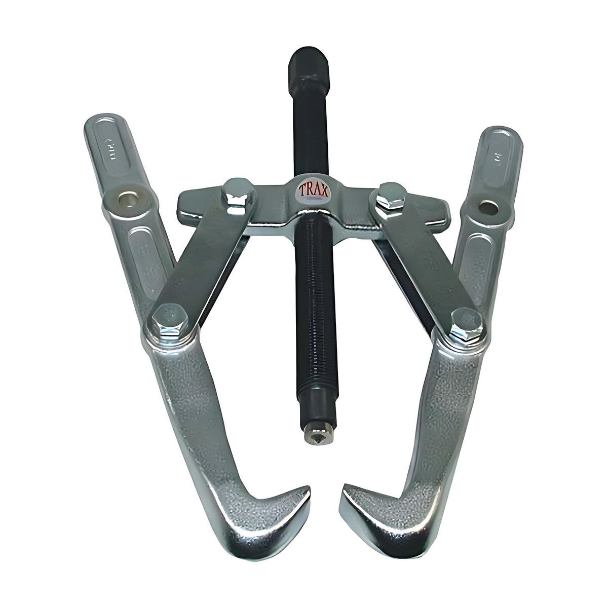 Trax 2-jaws arm gear puller, imperial, silver arms with black centre screw and Trax label, on white background