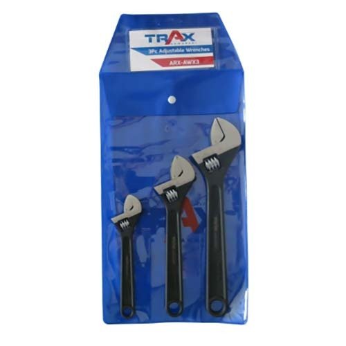 Trax 3pieces Adjustable Wrench Set - ARX - AWX3 - AIMS Industrial Supplies