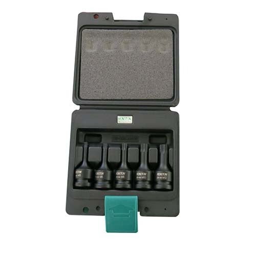 Trax 5Pcs 1/2" Dr. InHex Spline Bit Set IBS-40005M - AIMS Industrial Supplies