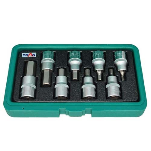 Trax 8 Pcs. 1/2" Dr. InHex Bit Set - Imperial ARX-SB4008HXBS1