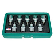 Trax 9Pcs 1/2" Dr. Tamperproof Torx Bit Set ARX-SB4009RB - AIMS Industrial Supplies