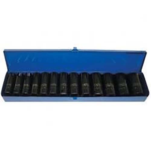 Trax AD-414S 1/2" Drive Long Imperial Impact Sockets Set, 13Pc Set - AIMS Industrial Supplies
