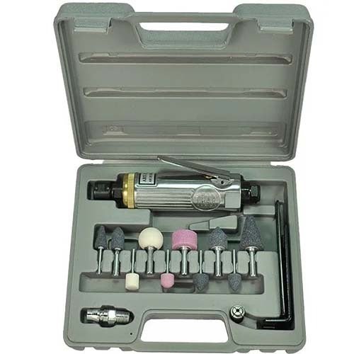 Trax ARX-111K Heavy-Duty Air Die Grinder Kit with 10Pc Set Shank Stone - AIMS Industrial Supplies