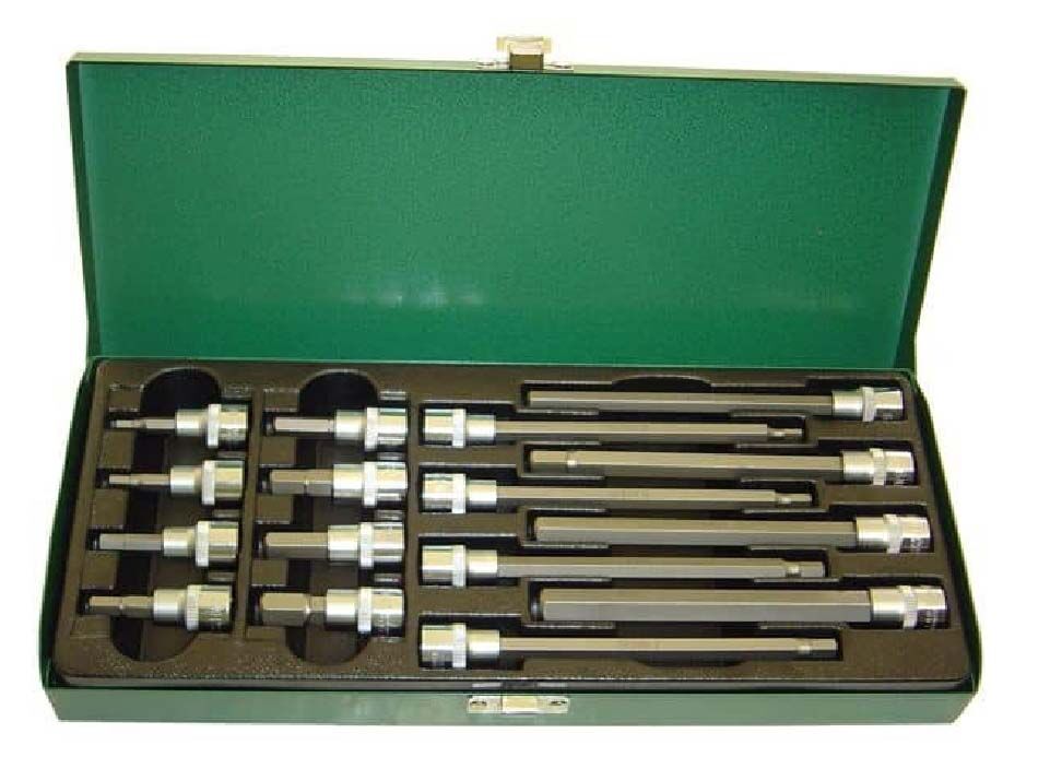 Trax ARX - 130016H 3/8" Drive Metric Hex Socket Bit Set, 16 Pcs. - AIMS Industrial Supplies