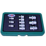 Trax ARX-432011EB 11Pcs 1/4" & 3/8" & 1/2" Drive Star Socket Set - AIMS Industrial Supplies