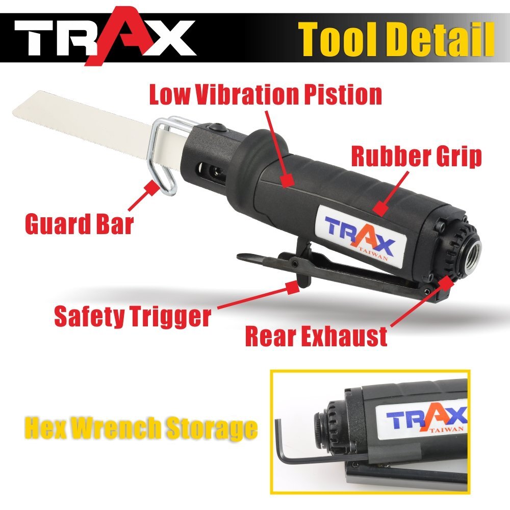 Trax ARX-6072 Low Vibration Air Body Saw3