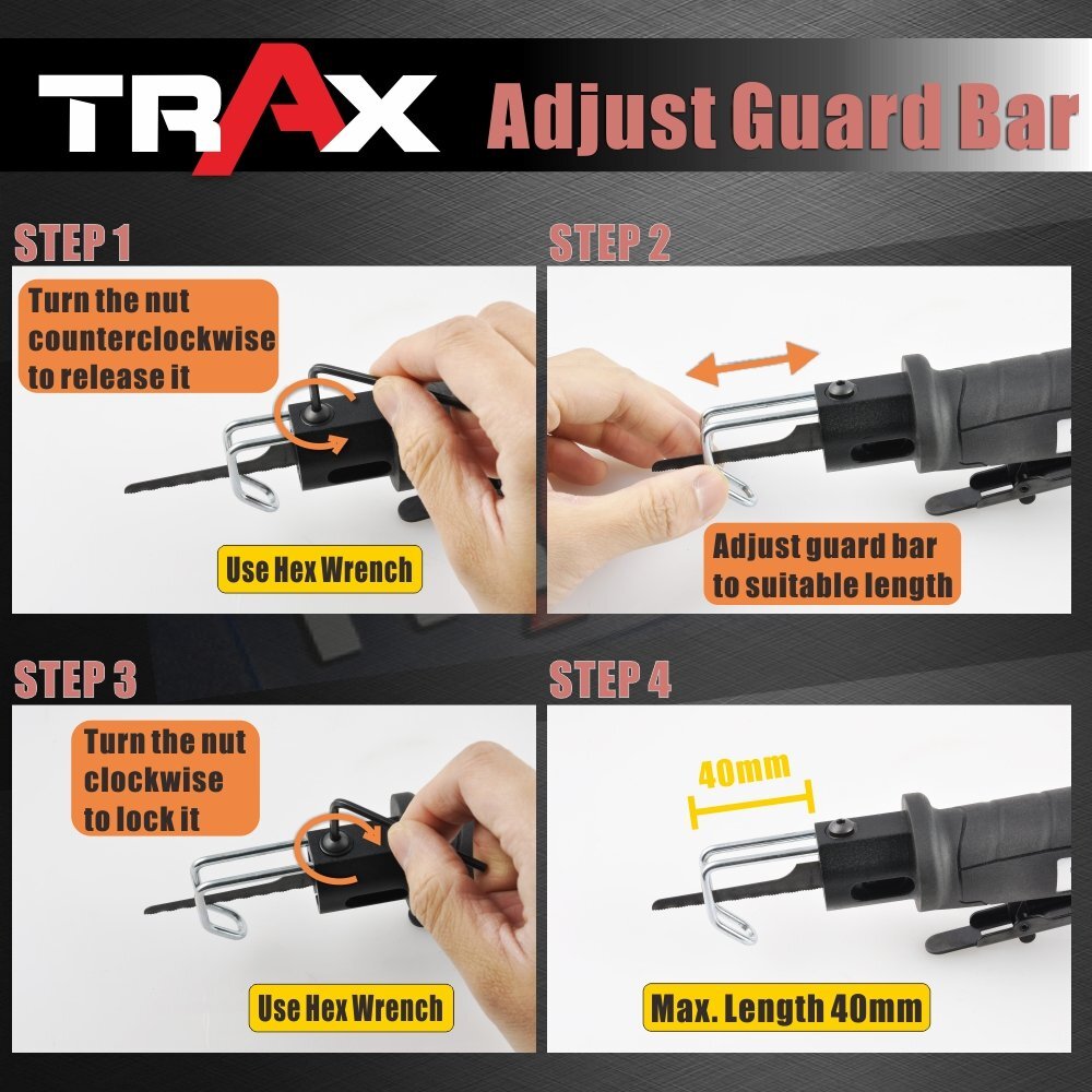 Trax ARX-6072 Low Vibration Air Body Saw4