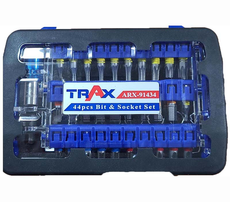 Trax ARX-91434 Bit & Socket Set, 44 Pieces1