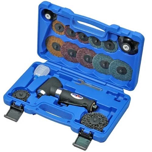 Trax ARX-AS601K 2" & 3" 97° Air Angle Sander Kit, 16PC Set2
