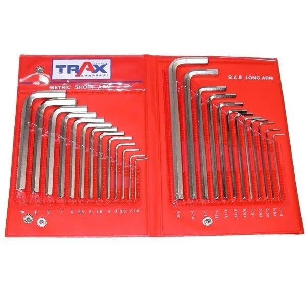 Trax ARX-HKS Metric & SAE Hex Wrench Set, 25Pc Set - AIMS Industrial Supplies