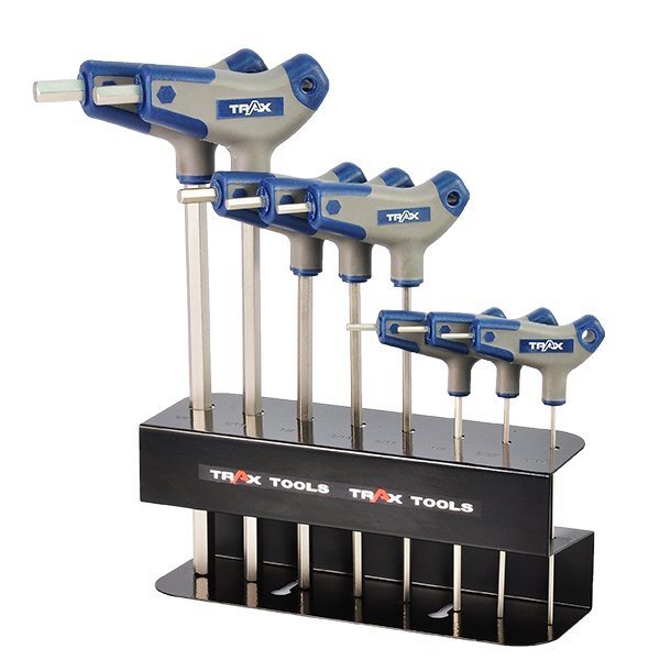 Trax ARX-HKS8 Imperial T-Handle Hex Key Set, 8Pcs Set - AIMS Industrial Supplies