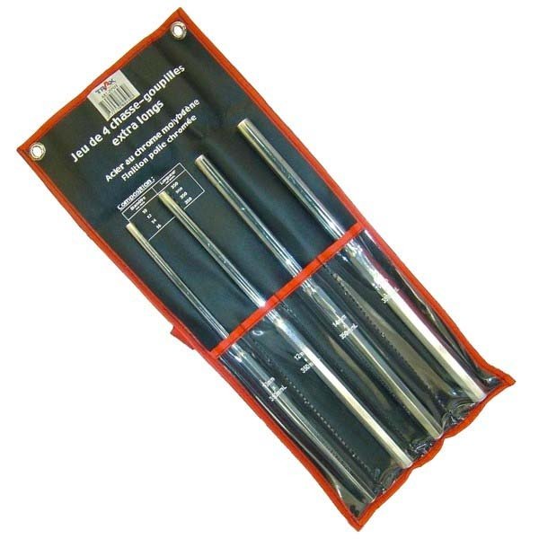 Trax ARX-PP51L 350mm Pin Punch Set, 4Pc Set - AIMS Industrial Supplies