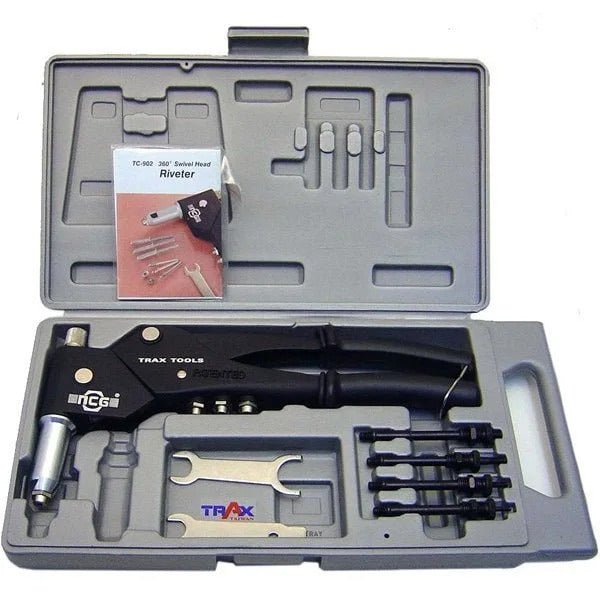 Trax ARX-S905 Swivel Head 3/16” Hand Riveter & M6 Blind Nut Tool - AIMS Industrial Supplies