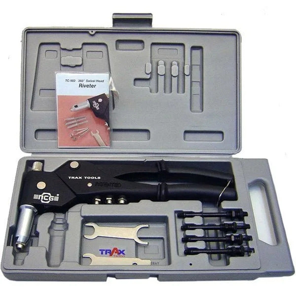 Trax ARX-S905 Swivel Head 3/16” Hand Riveter & M6 Blind Nut Tool1