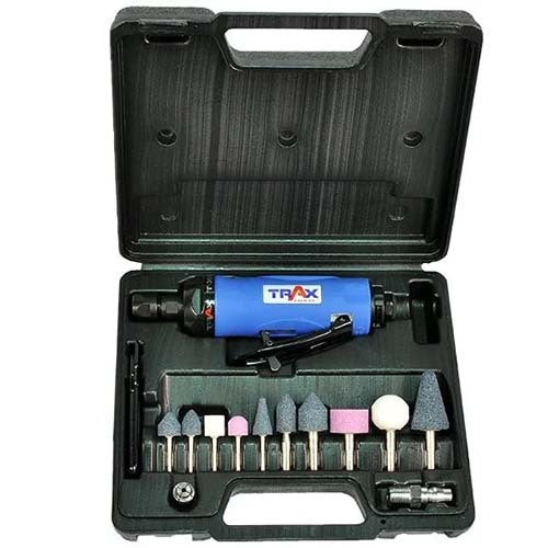 Trax ARX-ST200K Heavy-Duty Air Die Grinder Kit with 10Pc  Set Shank Stone1