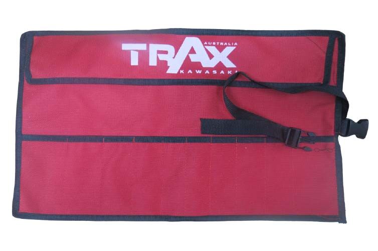 Trax ARX - TR101R 10 Pocket Red Empty Canvass Tool Roll Up - AIMS Industrial Supplies