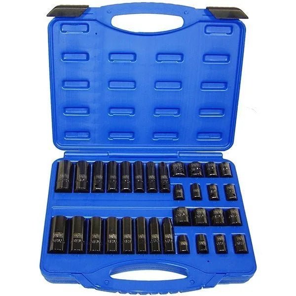 Trax ASD-333CD 3/8" Dr. Combination Metric & SAE Impact Socket Set 32Pc - AIMS Industrial Supplies
