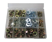 Trax Flange Nut & Flat Washer Assortment Kit, 455pieces1