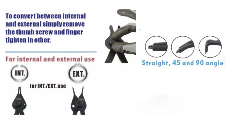 Trax Internal/External Circlip Set, 12 Pieces - ARX - CP3012 - AIMS Industrial Supplies
