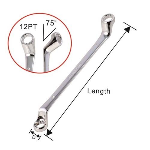 Trax Offset 12PT Metric Double Ring Wrench - AIMS Industrial Supplies