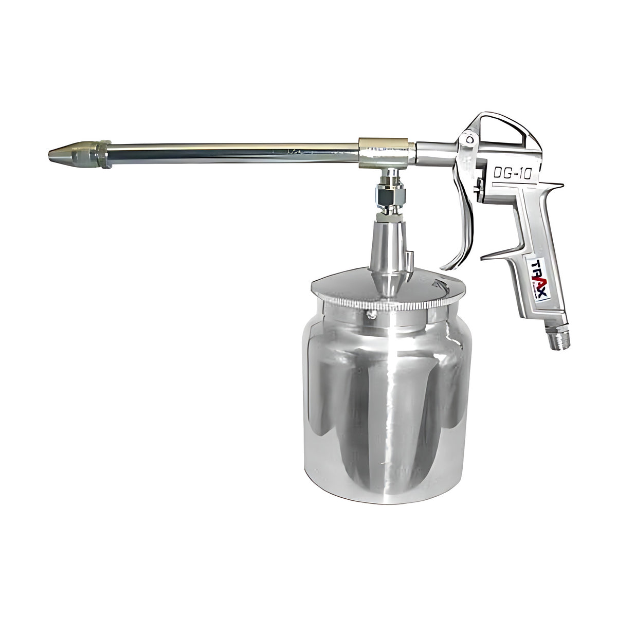 Trax ARX-WG191C wash gun with silver suction cup, trigger handle and long nozzle, on white background