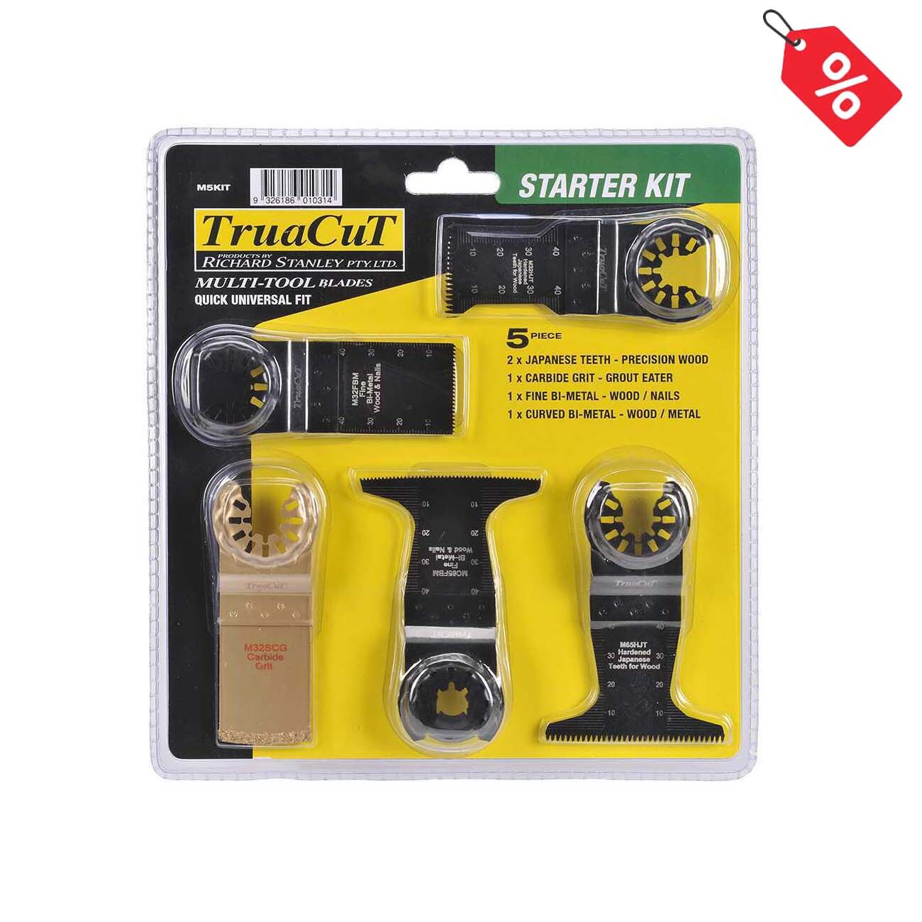 TruaCut Multi-Tool Blades Starter Kit 5 piece1
