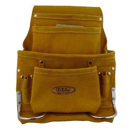 TTL 10 Pocket Suede Nail Bag - NB10SL - AIMS Industrial Supplies