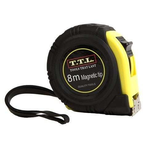 TTL Tape Measure 8m Metric/Imperial - TTL002MET/IMP - AIMS Industrial Supplies