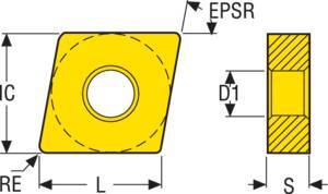 Turning Insert CNMG Insert Style - M3 Grade TP25 - AIMS Industrial Supplies