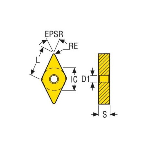 Turning Insert DNMG Insert Style - MF1 Grade TH1000 4.76mm (S)3