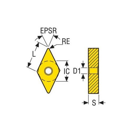Turning Insert DNMG Insert Style - MF1 Grade TH1000 4.76mm (S) - AIMS Industrial Supplies