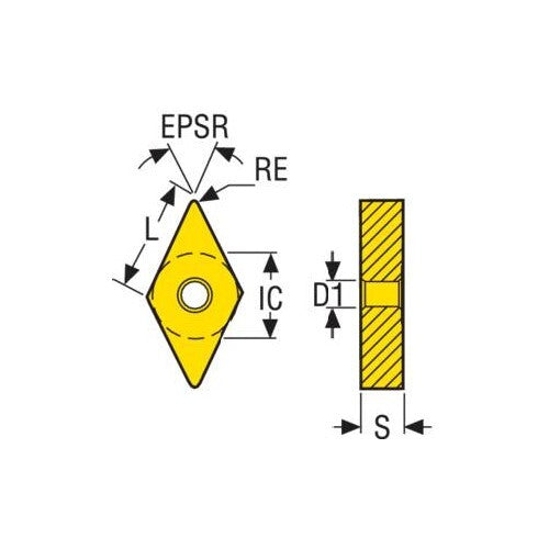 Turning Insert DNMG Insert Style - MF2 Grade TP15014