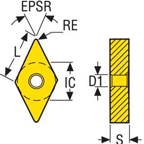 Turning Insert DNMM Insert Style - R4 Grade TP35013