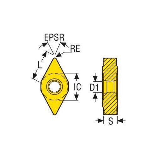 Turning Insert DNMX Insert Style - W - MF2 Grade TP1501 - AIMS Industrial Supplies
