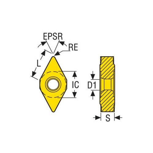 Turning Insert DNMX Insert Style - W-MF2 Grade TP15014
