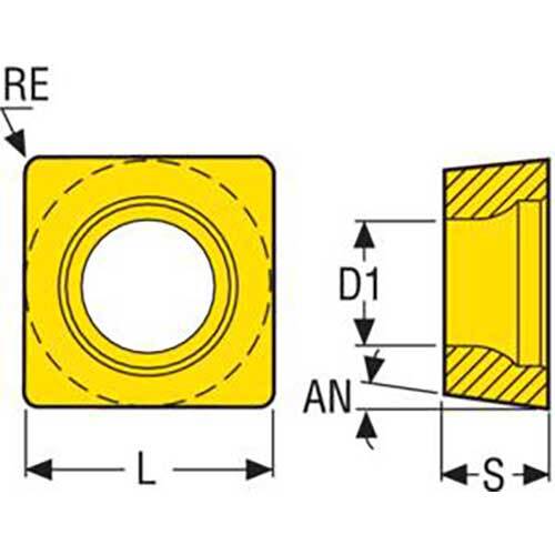 Turning Insert SCMT Insert Style - RR97 7° Grade TP25 - AIMS Industrial Supplies