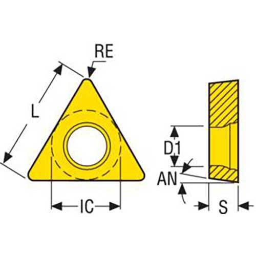 Turning Insert TCMT Insert Style - F1 7° Grade TM1501 - AIMS Industrial Supplies