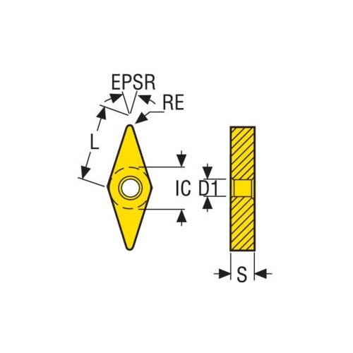 Turning Insert VNGG Insert Style - M1 Grade 8834