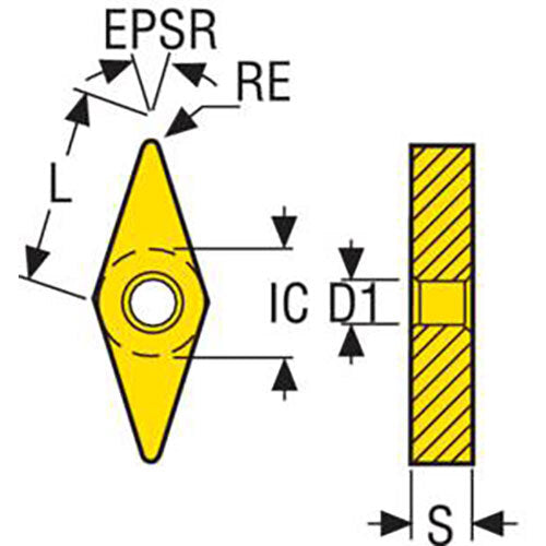 Turning Insert VNGG Insert Style - M1 Grade TS25003