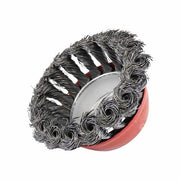 Twist Knot Cup Brush- Rocket, Steel 75mm x M14 - AIMS Industrial Supplies