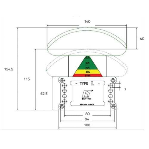 Type L Heavy Chain Tensioner AA Profile BS Simplex - AIMS Industrial Supplies