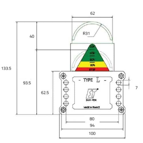Type L Heavy Chain Tensioner SC Profile BS Triplex - AIMS Industrial Supplies