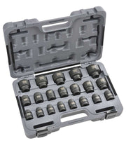 Typhoon Tools 1/2" Drive 10 - 36mm Standard Metric Impact Socket Set, 20 Pcs - AIMS Industrial Supplies